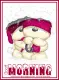 GOOD MORNING  (snowing on fuzzy moon bears)
