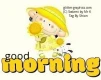 GOOD MORNING, CUTE, SODAMI, CARTOON, GIRL