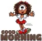 GOOD MORNING, CUTE, GIRLS, TOONS, GREETINGS