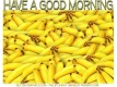 HAVE A GOOD MORNING, BANANAS, FRUIT, TEXT
