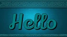 HELLO, TEXT, FRAME, GREETINGS