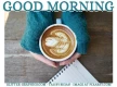 GOOD MORNING, COLD, COFFEE, WINTER, TEXT