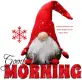 GOOD MORNING, SNOWING, GNOME, TEXT