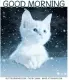 GOOD MORNING, ANIMATED SNOW, TEXT