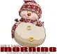 HAVE A BLESSED MORNING, SNOWMAN, ANIMATED, TEXT