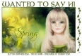 WANTED TO SAY HI, NATURE, SPRING, TEXT