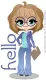 Hello, CARTOON, GIRL, GREETINGS, TEXT