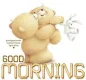 GOOD MORNING, ANIMALS, BEAR, TEXT