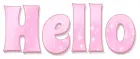 HELLO, PINK, SPARKLY, TEXT, GREETINGS