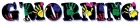 G'MORNING, MULTI, HANDPRINT, GREETINGS, TEXT
