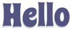 HELLO, BLUE, TEXT, GREETINGS