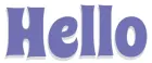 HELLO, BLUE, TEXT, GREETINGS