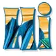 Hi, TURQUOISE, TROPICAL, GREETINGS, TEXT