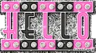 Pink Hello Glitter