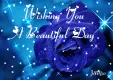 Sparkly Blue Rose