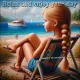 Blonde girl on beach 