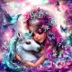Happy New Week - Unicorn Girl - Style 3 Sparkles