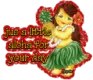 HAWAII GIRL SENDING GREETINGS