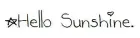 hello sunshine