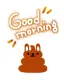 cute kawaii good morning bunny crap