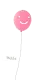 pink balloon - hello