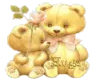 teddy bears hugging