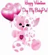 pink kitty with hearts