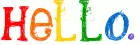 rainbow hello