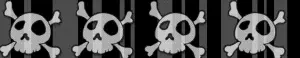 skulls with stripes