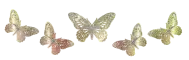 golden butterflies