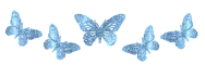 blue butterflies divider