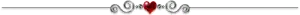 red crystal heart line
